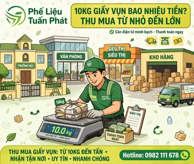 10 cân giấy bao nhiêu tiền?