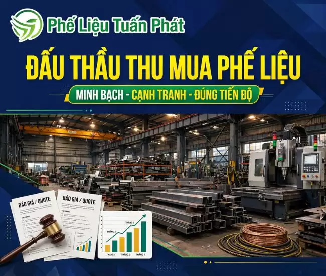 Quy Trình Đấu Thầu Thu Mua Phế Liệu Số Lượng Lớn Cho Nhà Máy, Khu Công Nghiệp 2 Đấu Thầu Thu Mua Phế Liệu