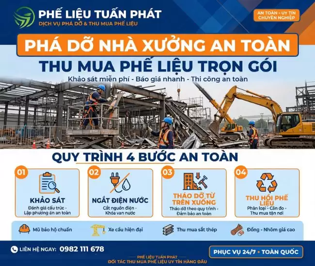Quy Định An Toàn Khi Phá Dỡ Nhà Xưởng Doanh Nghiệp Cần Biết 2 Phá Dỡ Nhà Xưởng