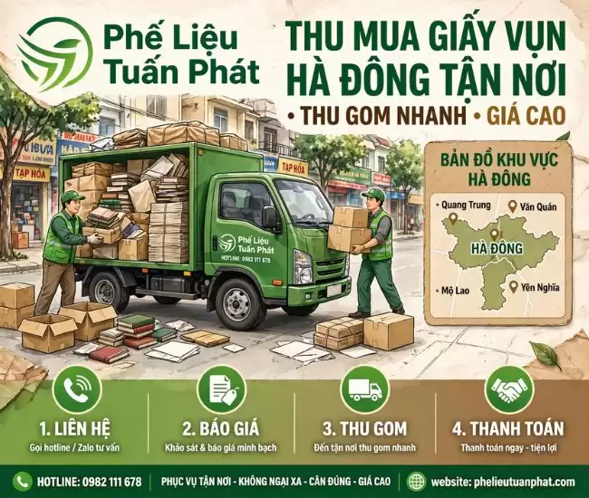 Thu Mua Giấy Vụn Hà Đông