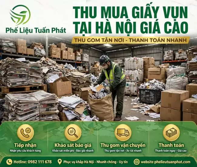 Thu Mua Giấy Vụn Tại Hà Nội