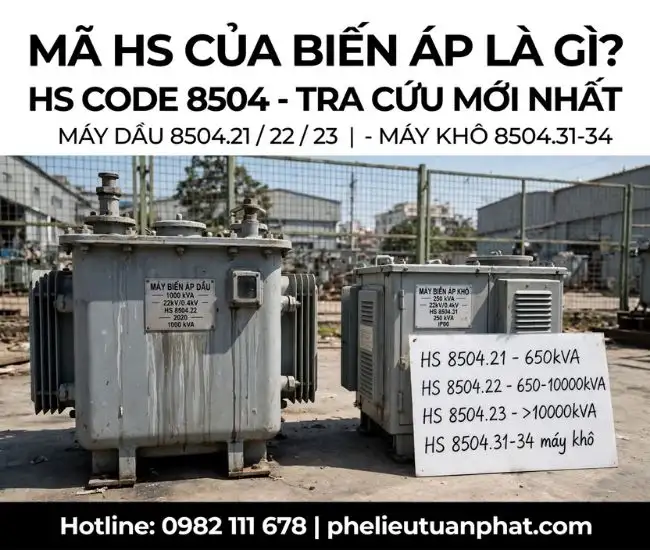 Mã HS của biến áp là gì?