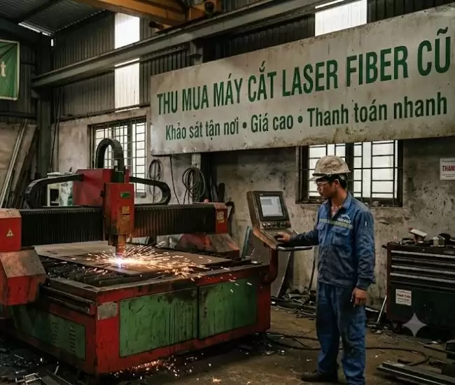 Thu Mua Máy Cắt Laser Fiber Cũ