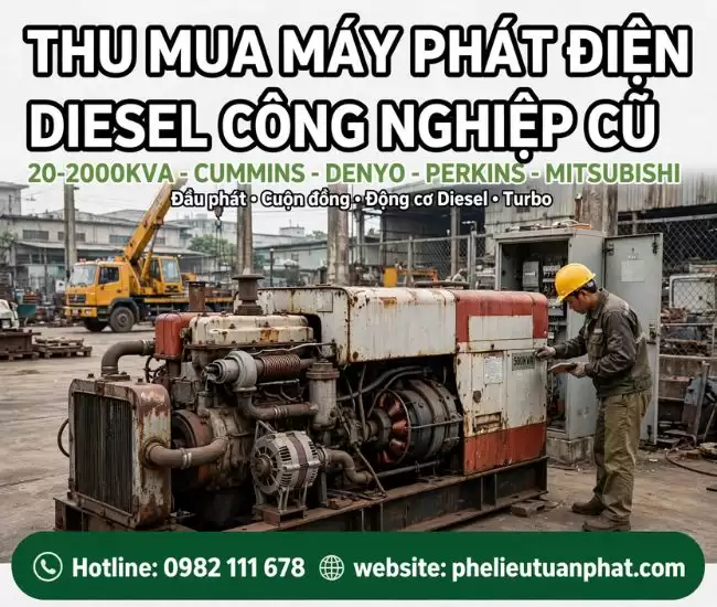 Thu Mua Máy Phát Điện Diesel Công Nghiệp Cũ 32 Thu Mua Máy Phát Điện Diesel Công Nghiệp Cũ