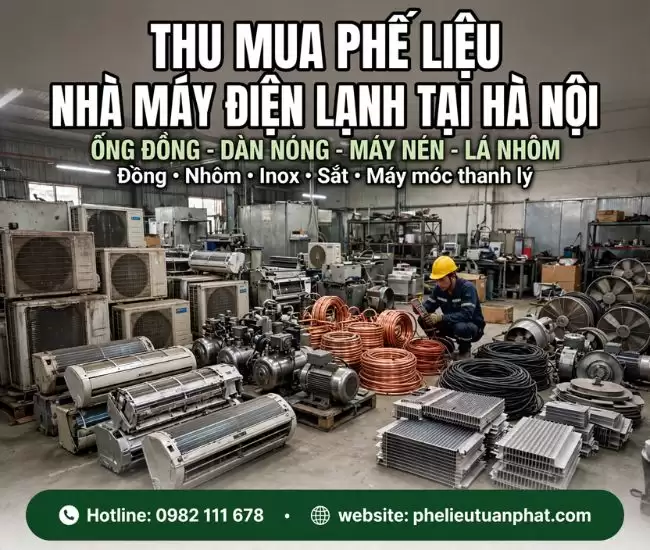 Thu Mua Phế Liệu Nhà Máy Điện Lạnh Tại Hà Nội