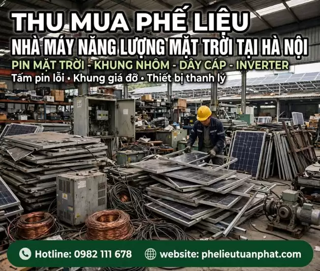 Thu Mua Phế Liệu Nhà Máy Năng Lượng Mặt Trời Tại Hà Nội