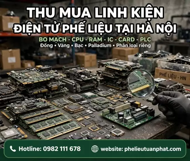 Thu Mua Linh Kiện Điện Tử Phế Liệu Tại Hà Nội