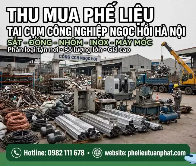 Thu Mua Phế Liệu Tại Cụm Công Nghiệp Ngọc Hồi Hà Nội