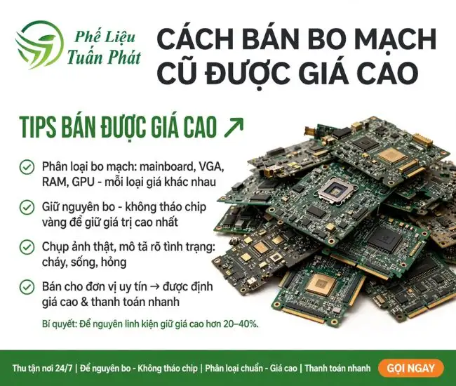 Cách Bán Bo Mạch Cũ Được Giá Cao 1 Bo Mạch Cũ