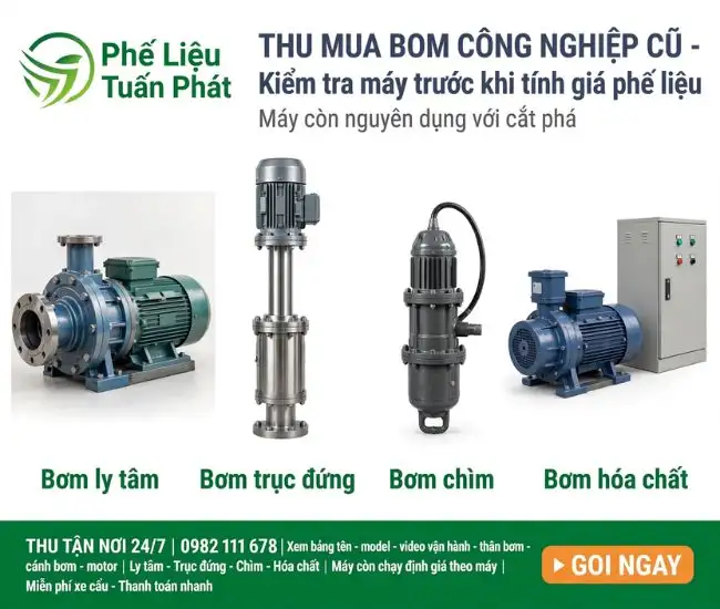 Bơm Công Nghiệp Cũ 1 Thu Mua Bơm Công Nghiệp Cũ