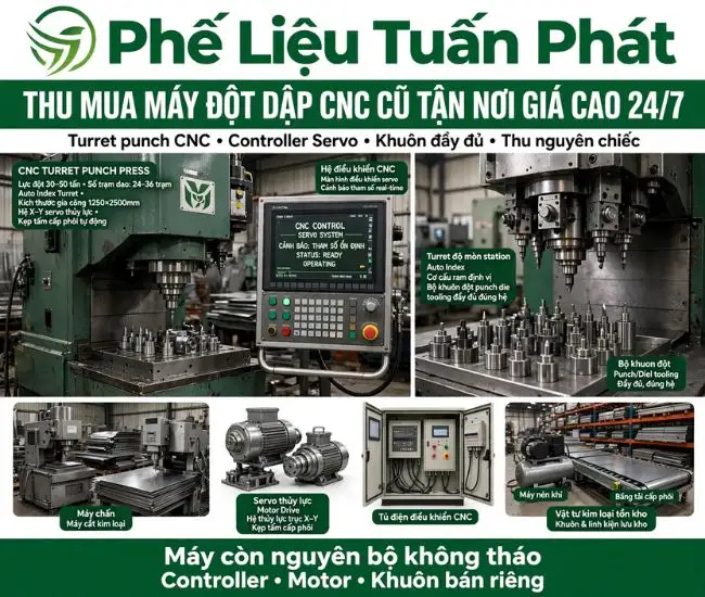 Thu Mua Máy Đột Dập CNC Cũ 2 Thu Mua Máy Đột Dập CNC Cũ