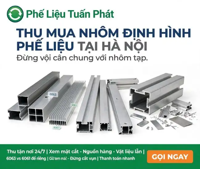 Thu Mua Nhôm Định Hình Phế Liệu Tại Hà Nội