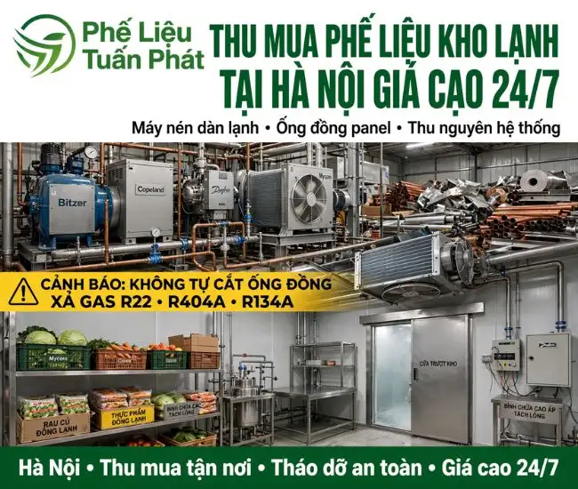 Thu Mua Phế Liệu Kho Lạnh Tại Hà Nội 2 Thu Mua Phế Liệu Kho Lạnh Tại Hà Nội