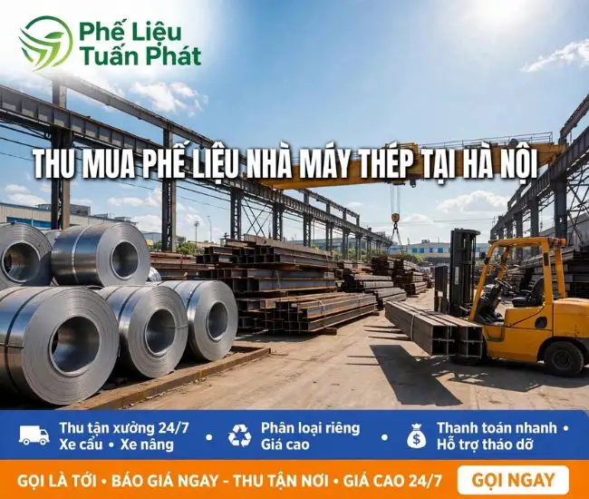 Thu Mua Phế Liệu Nhà Máy Thép Tại Hà Nội