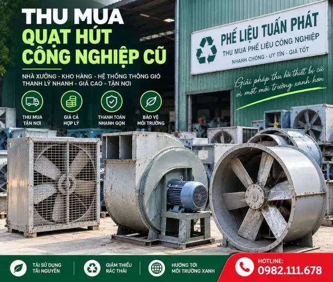 Quạt Hút Công Nghiệp Cũ 1 Thu Mua Quạt Hút Công Nghiệp Cũ