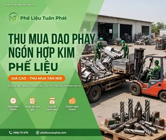 Thu mua dao phay ngón hợp kim phế liệu