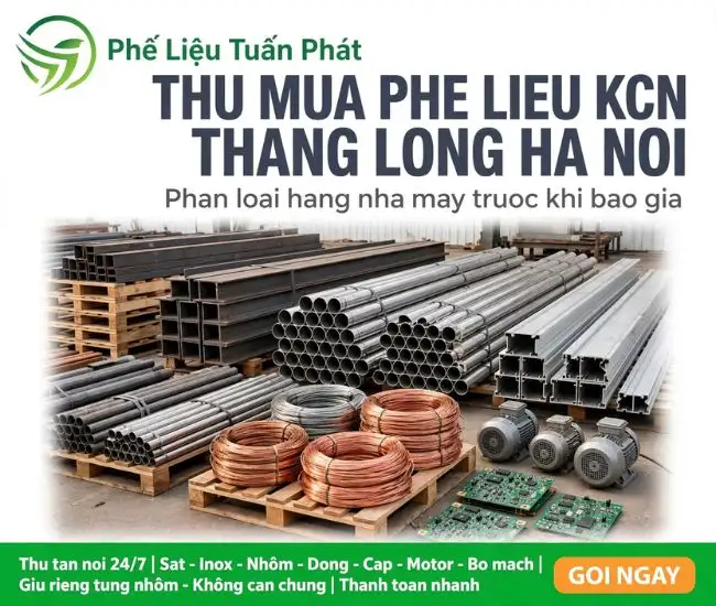 Thu Mua Phế Liệu KCN Thăng Long Hà Nội 2 Thu Mua Phế Liệu KCN Thăng Long Hà Nội