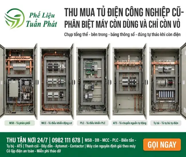 Tủ Điện Công Nghiệp Cũ