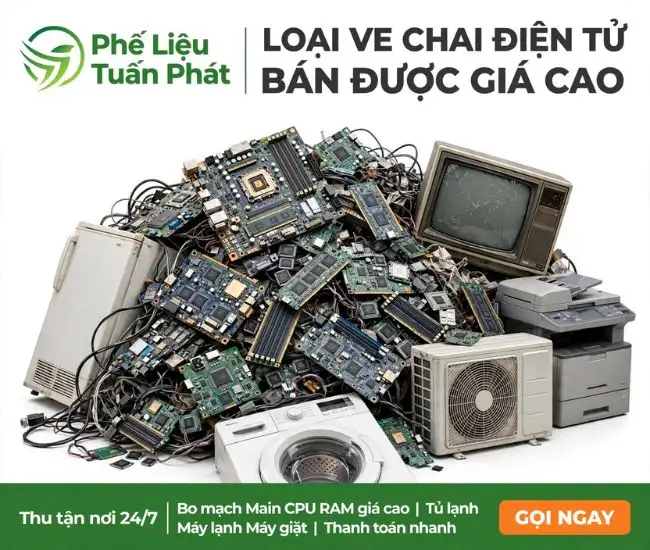 Loại Ve Chai Điện Tử Bán Được Giá Cao