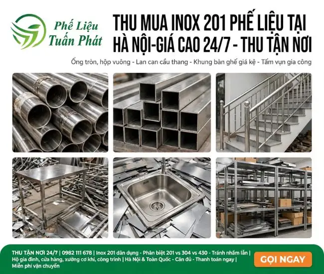 Thu Mua Inox 201 Phế Liệu Tại Hà Nội 5 Thu Mua Inox 201 Phế Liệu Tại Hà Nội