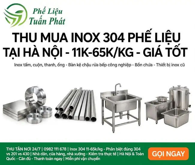 Thu Mua Inox 304 Phế Liệu Tại Hà Nội