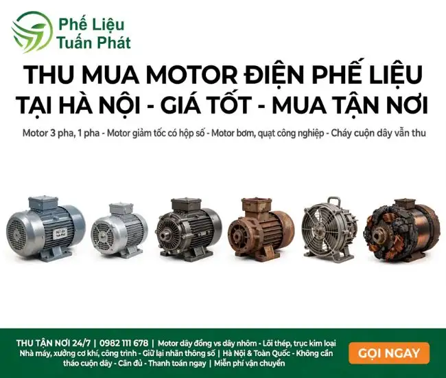 Thu Mua Motor Điện Phế Liệu Tại Hà Nội
