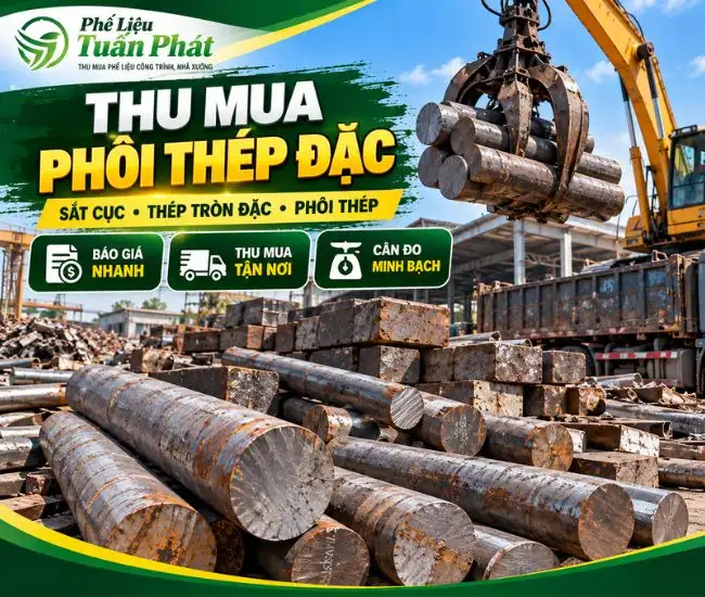 Thu Mua Phôi Thép Đặc Phế Liệu