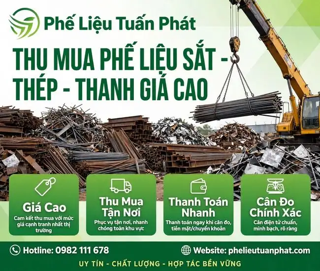 Thu Mua Sắt thanh phế liệu